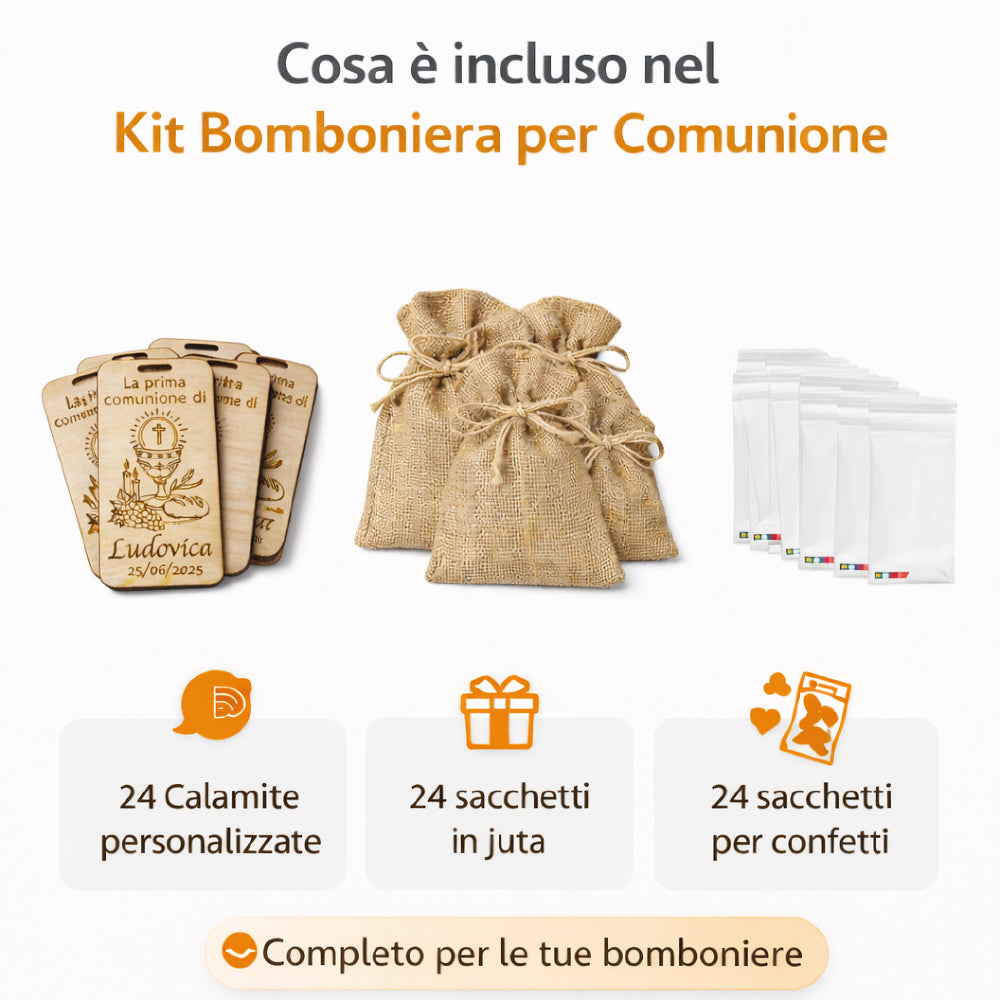 Sacchetto Juta Naturale 24-34-44 pz